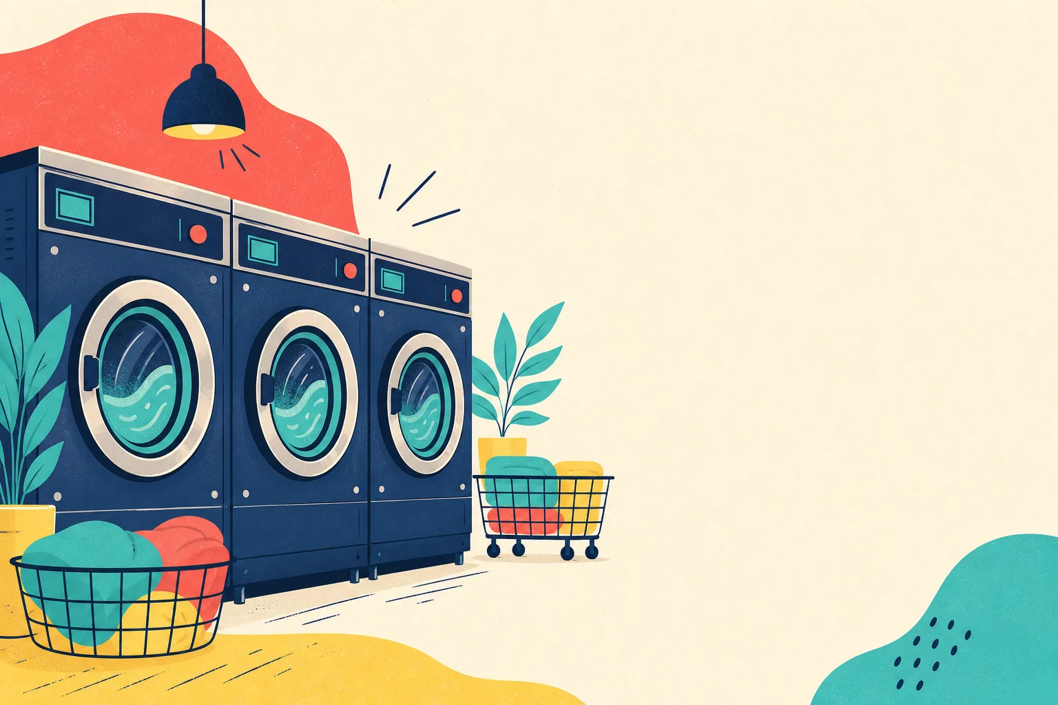 Flat illustration for the article "New High Speed Wahers".